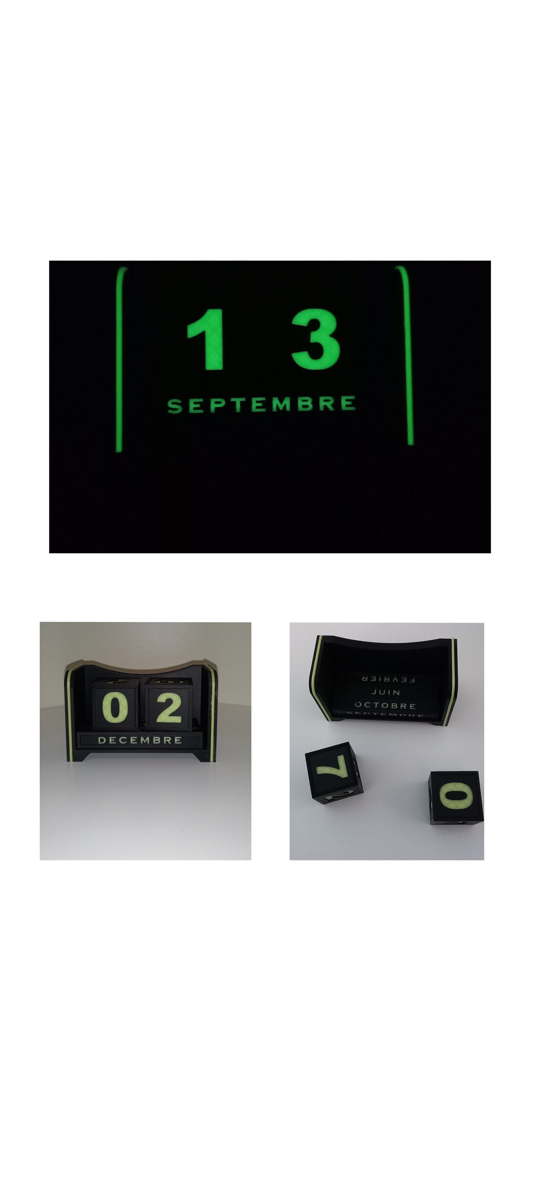 Calendrier 3D personnalisé